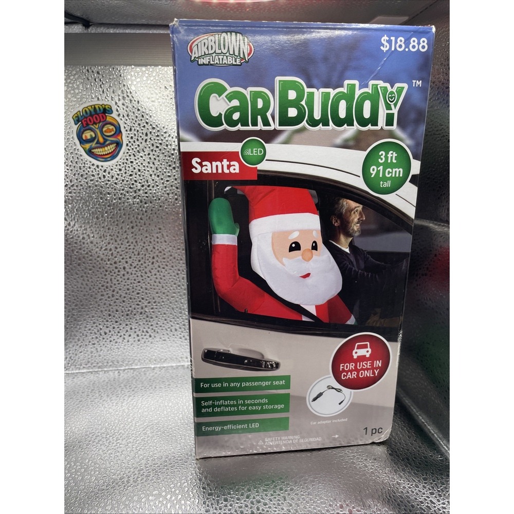 Car Buddy Christmas Santa Vehicle Automotive Decoration LED Inflatable NOB‎